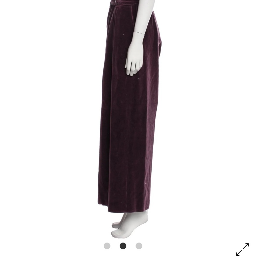 Dries Van Noten Velvet Wide-Leg Pants